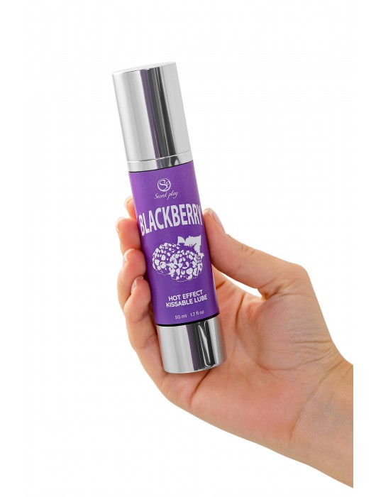 Массажное масло 2-в-1 Blackberry Hot Effect с разогревающим эффектом и вкусом ежевики - 50 мл. - Secret Play - купить с доставкой в Благовещенске