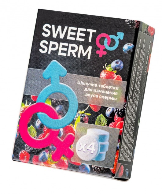 Шипучие таблетки для мужчин Sweet Sperm для изменения вкуса спермы (4 шт. по 0,5 гр.) - Капиталпродукт - купить с доставкой в Благовещенске