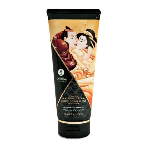 Массажный крем для тела с ароматом миндаля Almond Sweetness - 200 мл. - Shunga - купить с доставкой в Благовещенске