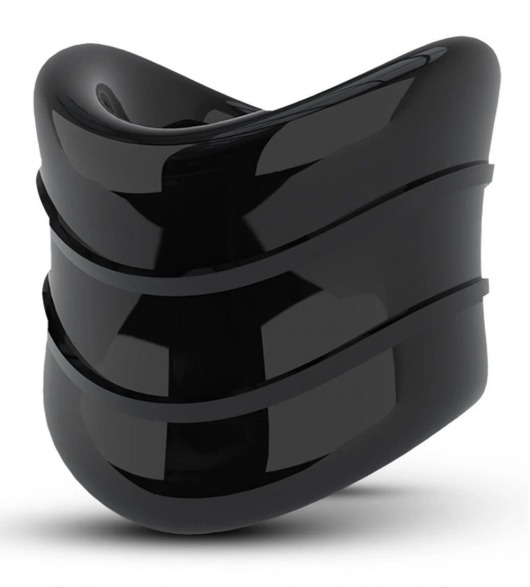 Черное эрекционное кольцо на мошонку Beef Ball Stretcher Snug X Long - Blush Novelties - в Благовещенске купить с доставкой