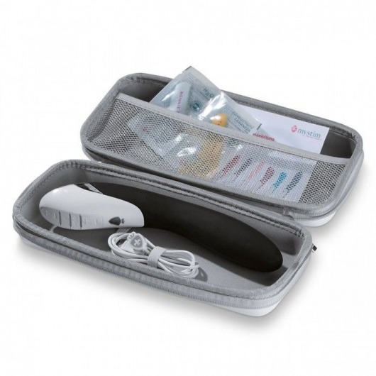 Вибратор с электростимуляцией Sizzling Simon Black Edition - 27 см. - MyStim - купить с доставкой в Благовещенске