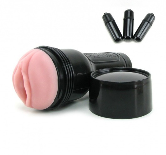 Мастурбатор-вагина Fleshlight - Vibro Pink Lady Touch с вибрацией - Fleshlight - в Благовещенске купить с доставкой