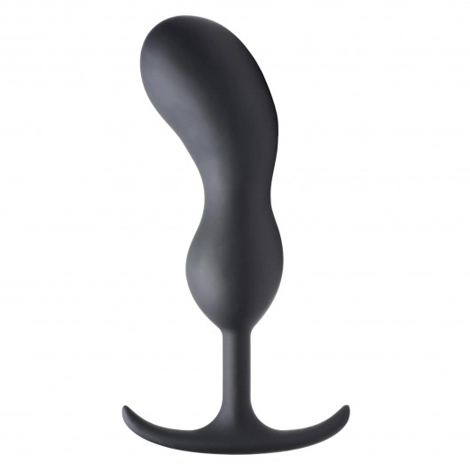 Черный массажер простаты с утяжелителями Premium Silicone Weighted Prostate Plug XL - 20,8 см. - XR Brands - в Благовещенске купить с доставкой