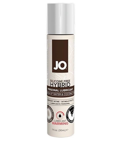 Водно-масляный лубрикант с разогревающим эффектом JO Silicone Free Hybrid Lubricant WARMING  - 30 мл. - System JO - купить с доставкой в Благовещенске