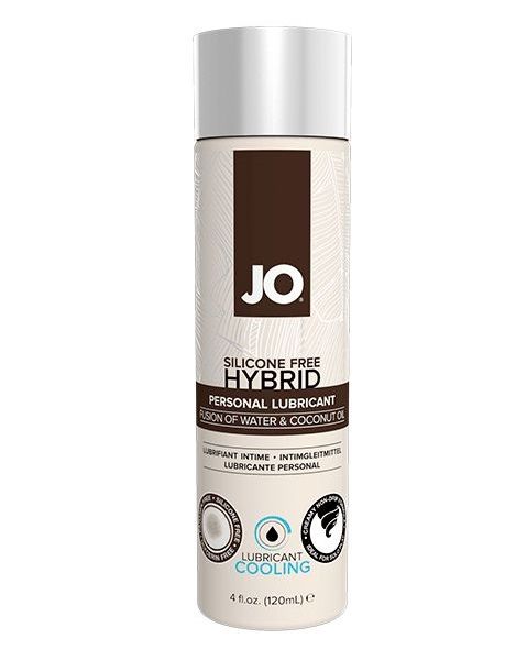 Водно-масляный лубрикант с охлаждающим эффектом JO Silicon free Hybrid Lubricant COOLING - 120 мл. - System JO - купить с доставкой в Благовещенске