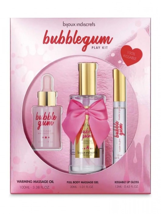 Набор средств для массажа и ласк Bubblegum Play Kit - Bijoux Indiscrets - купить с доставкой в Благовещенске