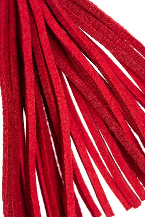 Зажимы на соски «Вилки» с красными кисточками из замши - Pecado - купить с доставкой в Благовещенске