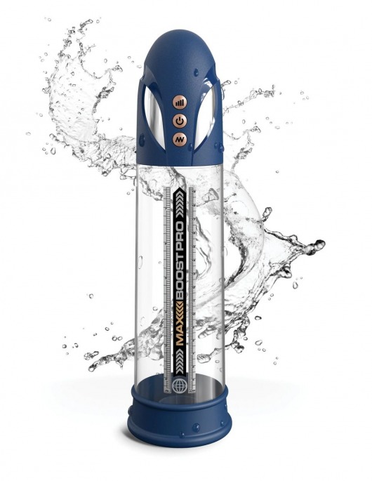 Синяя вакуумная автоматическая помпа Max Boost Pro Flow - Pipedream - в Благовещенске купить с доставкой