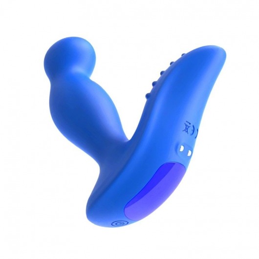 Синий вибромассажер простаты 3,5’’ P-spot Massager - 12,5 см. - Erokay - в Благовещенске купить с доставкой