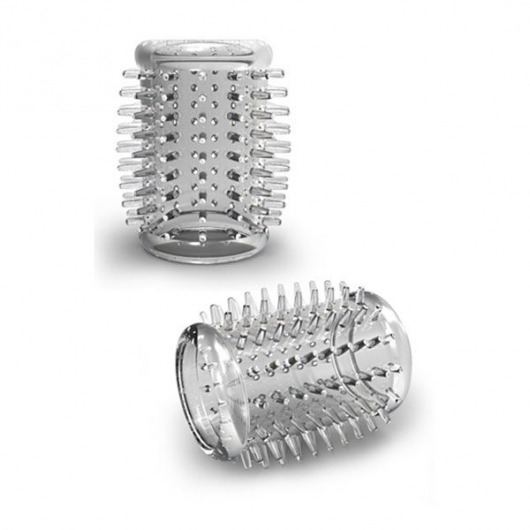 Прозрачная насадка с шипами STAY HARD COCK SLEEVE 01 CLEAR - Blush Novelties - в Благовещенске купить с доставкой