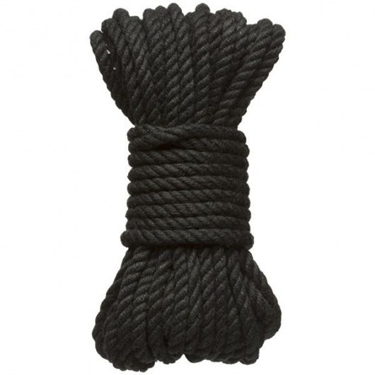 Черная верёвка для связывания и фиксации Bind Tie - 9,14 м. - Doc Johnson - купить с доставкой в Благовещенске