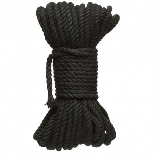 Черная верёвка для связывания и фиксации Bind Tie - 15,24 м. - Doc Johnson - купить с доставкой в Благовещенске