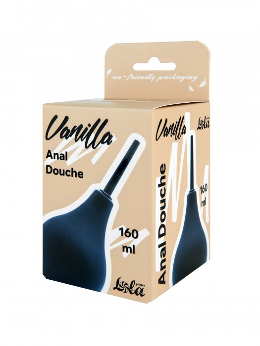 Черный анальный душ Anal Douche M - Lola Games - купить с доставкой в Благовещенске