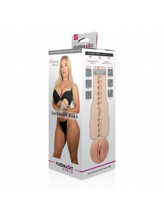 Мастурбатор-вагина Fleshlight Girls - Savannah Bond From Australia With Love - Fleshlight - в Благовещенске купить с доставкой