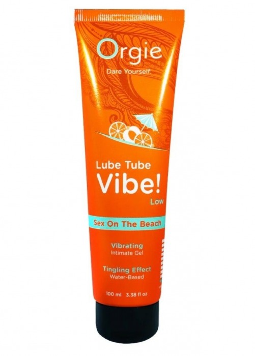 Гель с эффектом вибрации Lube Tube Vibe Low Sex On The Beach - 100 мл. - ORGIE - купить с доставкой в Благовещенске