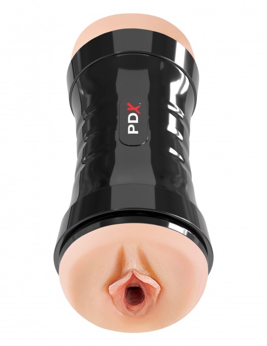 Двусторонний мастурбатор в колбе Super Flip-A-Pussy Over - Pipedream - в Благовещенске купить с доставкой