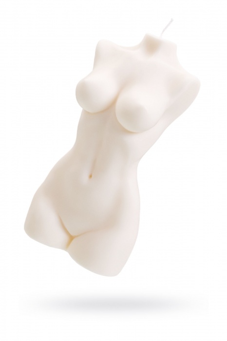 Белая интерьерная свеча в форме женского торса - 850 гр. - Pecado - купить с доставкой в Благовещенске
