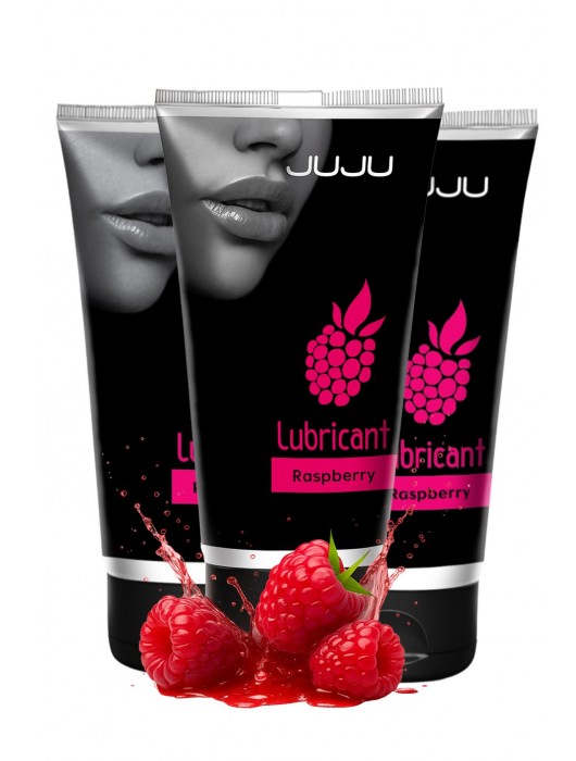 Набор из 3 съедобных лубрикантов JUJU со вкусом малины - JuJu - купить с доставкой в Благовещенске
