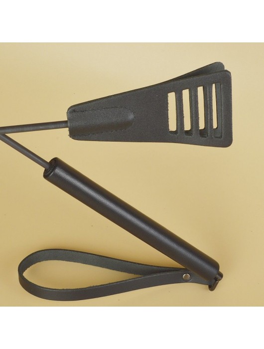 Черный кожаный стек «Сириус» - 60 см. - Sitabella - купить с доставкой в Благовещенске