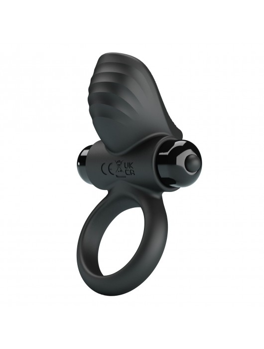 Черное эрекционное кольцо с вибрацией Adrien - Baile - в Благовещенске купить с доставкой