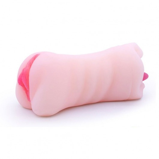 Телесный двусторонний мастурбатор - вагина и ротик - Boys of Toys - в Благовещенске купить с доставкой