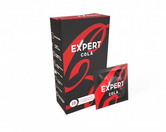 Презервативы с ароматом колы Expert Cola - 15 шт. - Expert - купить с доставкой в Благовещенске