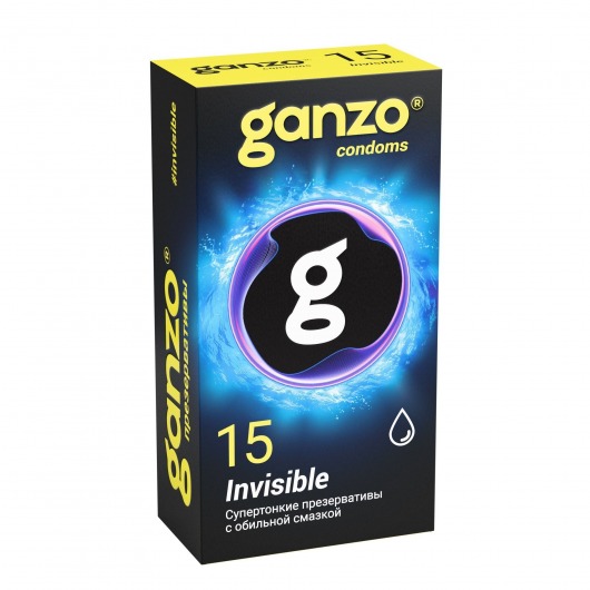 Супертонкие презервативы Ganzo Invisible - 15 шт. - Ganzo - купить с доставкой в Благовещенске