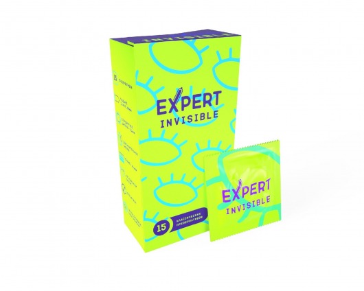 Ультратонкие презервативы Expert Invisible - 15 шт. - Expert - купить с доставкой в Благовещенске