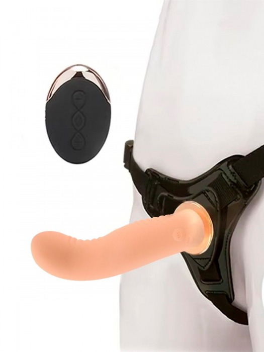 Женский вибрострапон со съемной насадкой и пультом ДУ - Erokay - купить с доставкой в Благовещенске