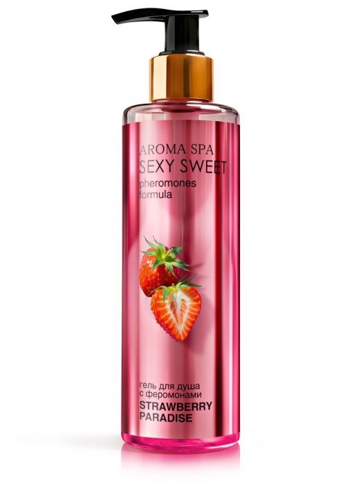 Гель для душа с феромонами и ароматом клубники Strawberry Paradise - 200 мл. -  - Магазин феромонов в Благовещенске