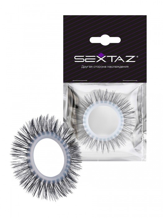Круглое эрекционное кольцо с длинными «ресничками» - Sextaz - в Благовещенске купить с доставкой