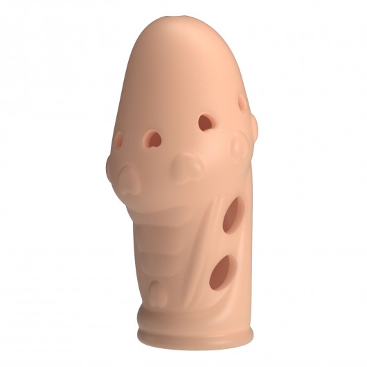 Телесная насадка на пенис Booker - 8 см. - Baile - в Благовещенске купить с доставкой