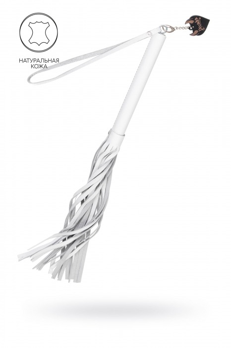 Белая кожаная плеть - 50 см. - Pecado - купить с доставкой в Благовещенске