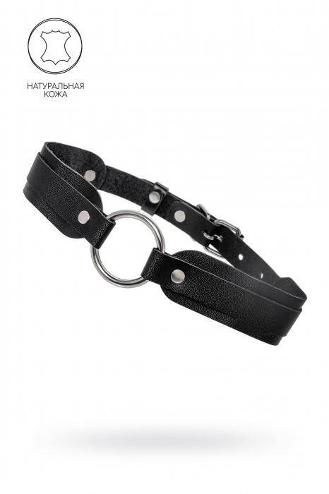 Черный кожаный чокер-ошейник со скруглёнными углами - Pecado - купить с доставкой в Благовещенске