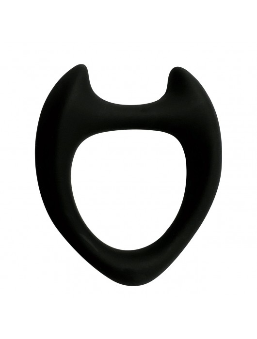 Черное эрекционное кольцо с рожками Wooomy Toro M - Adrien Lastic - в Благовещенске купить с доставкой