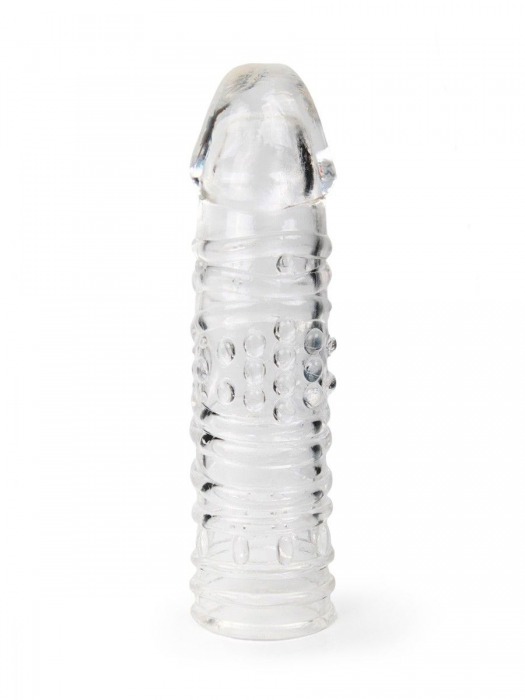 Прозрачная закрытая насадка на пенис - 17 см. - Sex Expert - в Благовещенске купить с доставкой