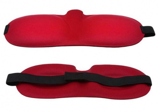 Красная глухая маска на резинке - Sitabella - купить с доставкой в Благовещенске