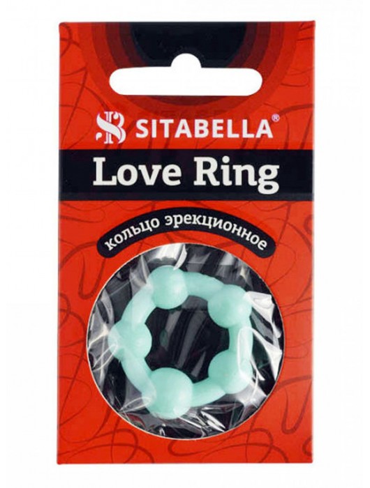 Цветное эрекционное кольцо с 5 бусинами Love Ring - Sitabella - в Благовещенске купить с доставкой