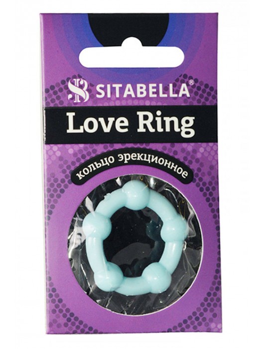 Цветное эрекционное кольцо Love Ring с бусинами - Sitabella - в Благовещенске купить с доставкой