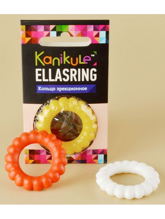 Цветное рельефное эрекционное кольцо Ellasring - Sitabella - в Благовещенске купить с доставкой