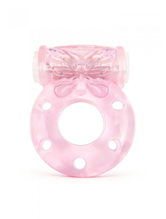 Розовое эрекционное виброкольцо с бабочкой - 1137 - в Благовещенске купить с доставкой