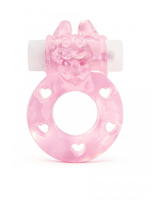 Розовое эрекционное виброкольцо в форме зайчика - 1137 - в Благовещенске купить с доставкой