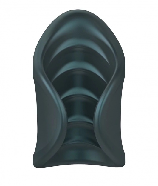 Серый сквозной мастурбатор с вибрацией Manwan Starter - Manwan - в Благовещенске купить с доставкой