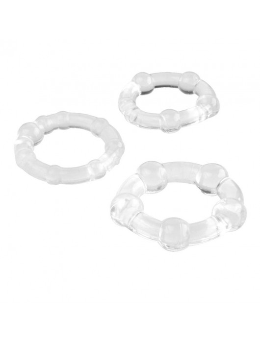 Набор из 3 эрекционных прозрачных колец - Boys of Toys - в Благовещенске купить с доставкой
