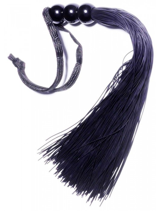 Черная силиконовая плетка - 25,4 см. - Boys of Toys - купить с доставкой в Благовещенске