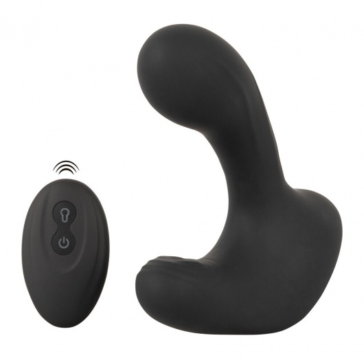 Черная анальная вибропробка с функцией расширения RC Butt Plug with 3 functions - Orion - в Благовещенске купить с доставкой
