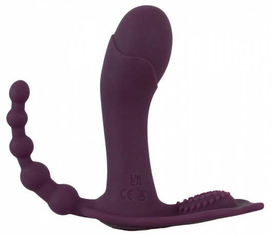 Фиолетовый вибратор для ношения в трусиках ARIVA RC Panty Vibrator - Orion