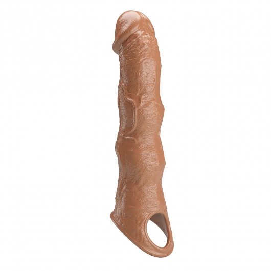 Карамельный фаллоудлинитель с 3 вставками - 28 см. - Baile - в Благовещенске купить с доставкой