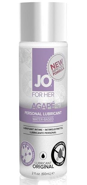 Лубрикант на водной основе для женщин JO AGAPE LUBRICANT ORIGINAL - 60 мл. - System JO - купить с доставкой в Благовещенске