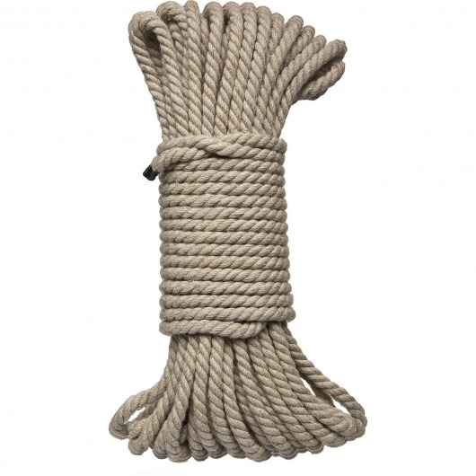 Бондажная пеньковая верёвка Kink Bind   Tie Hemp Bondage Rope 50 Ft - 15 м. - Doc Johnson - купить с доставкой в Благовещенске